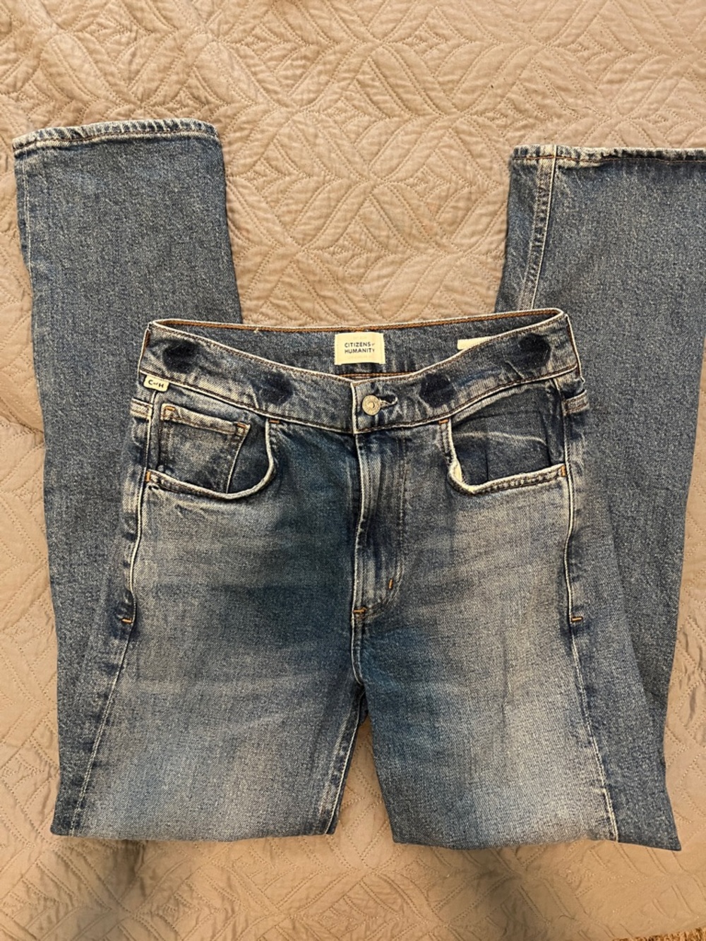 CITIZENS OF HUMANITY Blaine Straight Jeans Denim 25 - Picture 4 of 14